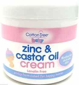 Windel Dermatitis Creme Zink & Rizinusöl Creme Lanolin Gratis Cotton Tree Baby Creme Neu