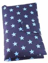 Windeltasche XL Basic „Big Blue Stars“ – 100% handmade