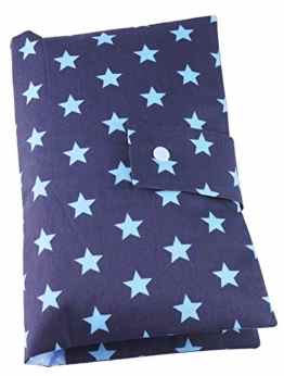 Windeltasche XL Basic „Big Blue Stars“ – 100% handmade