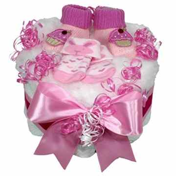 Windeltorten 100303 Babyboots „Girl“