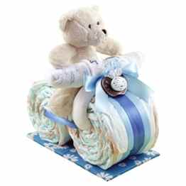 Windeltorten.EU 100364 Windelmotorrad „Bärle Boy“, blau