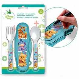 Winnie Pooh Besteckset Reise/Unterwegs (Gabel & Löffel)
