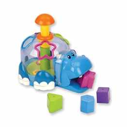 Wishtime Baby Funny Hippo Shape Sorter Block Toy Toddler Children Activity Animal Shape Block Toy