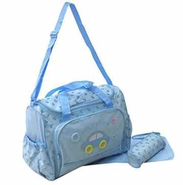 XXL 3 tlg Baby Farbe hell blau Wickeltasche Pflegetasche Windeltasche Babytasche Reise Farbauswahl