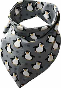 Zahntuch Pinguin grau, wasserdichtes Halstuch