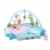 Zicac Baby Spielmatte mit Superweiche Gewebe 120*120*60 cm Erlebnisdecke Babybett mit 9 Klein Spielzeug Spielmatte für Baby