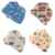 Zippy Fun Baby und Kleinkind Bandana Lätzchen – saugfähig 100% Baumwolle vorne Dribble Lätzchen mit verstellbaren Trägern (4 Stück Geschenk-Set) Zoom.