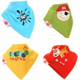 Zippy Fun Bandana Lätzchen, Halstuchdesign, 4 Stück