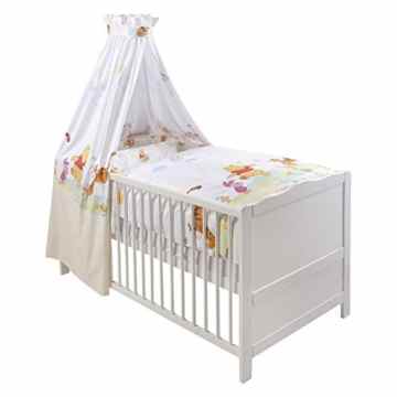 ZÖLLNER 4-tlg. Babybettausstattung – Exklusivdesign Bettzubehör, natur