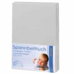 Zöllner Spannbetttuch Jersey 90×40 hellgrau 3er Pack
