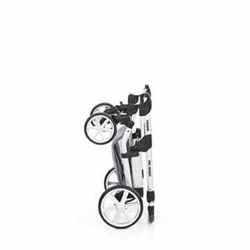 ABC Design – Kinderwagen mit abnehmbarer Babytragetasche, mit 4 Rädern -