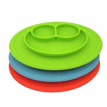 Abseed Baby-Tischsets Mini Silikonmatte Kinder Matte Rutschfeste Tischunterlage Baby-Auskleidungsmatte Babyteller Babyschale Kinderteller -