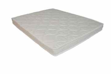 ABZ KM244-90706 Kindermatratze Laufgitter Polyetherschaum D25 Damast 70 x 90 x 6 cm, weiß -