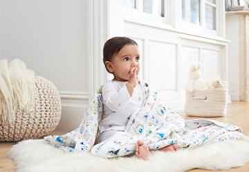 aden + anais 6052G Classic Dream Blanket Paper Tales -
