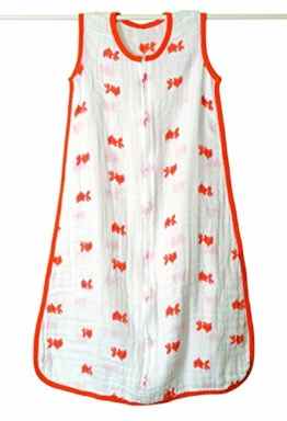 aden + anais 8040 – Mod About Baby – Fish Musselin Schlafsack,Large