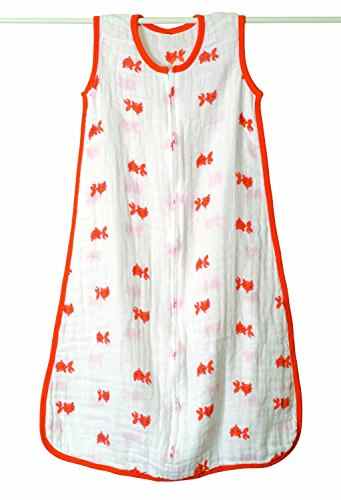 aden + anais 8040 – Mod About Baby – Fish Musselin Schlafsack,Large