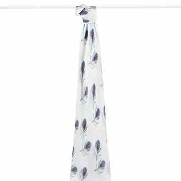 aden + anais 8948G Silky Soft Single Swaddle Mela – Peacock