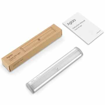 Aglaia LED Kabellos Schranklampe, automatische Innen-Sensorleuchte mit Bewegungsmelder, 10 Stück LEDs, Kaltweiß Licht Sensor Lampe für Schrank, Unter-Kabinett, Wandschrank -