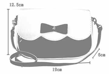 Aivtalk Mädchen Lingge Tasche mit Schleife diagonal Klein Paket Schulter Beutel Girl PU Leder Schulter Handtaschen Mode PU Leder Crossbody Schultasche Fashion Umhängetasche Farbe Wählbar -