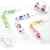 Almondcy Dummy Clip 3 Packs – Moderne 2-seitige stilvolle Design – Best Schnuller Holder für Mädchen und Jungen -
