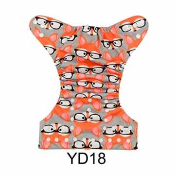 Alva Baby neue verstellbare und waschbare Pocket Windel mit Druckknöpfen+ 2 Einlagen -