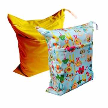 Alvababy Wickeltasche für frische und nasse Windeln （2 Wickeltasche pro Packung） -