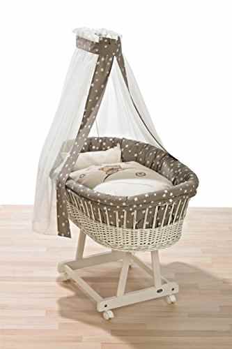 Alvi 411655626 Set für Stubenwagen Birthe „Little Bear“, beige -