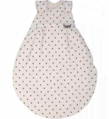 Alvi 42375 924-9 Baby Mäxchen Außensack Gr. 74/80cm Dots weiß -