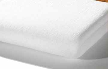 Alvi 93400 Spannbettlaken Frottee 40×90 cm Weiss für Beistellbett -