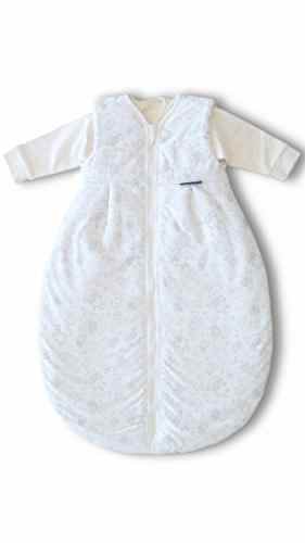 Alvi Kombi-Schlafsack 110 cm Ganzjahres Baby-Schlafsack 2-teilig – Langarm-Innensack & gefütterter Außensack, Temperaturen von 15 bis 30°C, Birnenform ohne störende Rücken-Nähte Größe 110 cm -