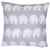 Amilian Dekokissen Kissenbezug Kissen 80cm x 80cm Elefant Grau -