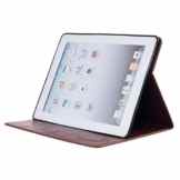 Apple iPad 2/3/4 Hülle,Qimmortal(TM) Hohe Qualität Ausgezeichnete Rückseite Abdeckung Gehäuse, Elegante Vintage Gepresste Feder Vögel Muster Entwurf Retro Magnetische Premium PU Leder Kreditkarte Halter Brieftasche Fashion Ultra Schlanke Passform Schützende Gehäuse Abdeckung für Apple iPad 2/3/4 -