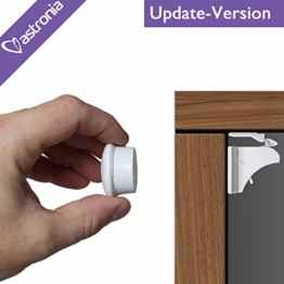astronia Baby Safety Magnetic Cabinet Locks – No Tools Or Screws Needed, No Damage to your Furniture, (apply to your cabinets /cupboard/ drawers) 4 Locks + 1 Key