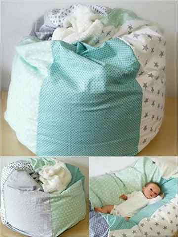 Atelier MiaMia Kindersitzsack Sitzsack Babykissen Limitierte Auflage -