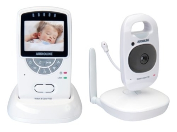 Audioline 900984 Digitales, schnurloses Video Babyphone V 120 -