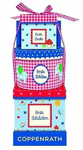 Aufbewahrungsboxen Baby Glück: (Erste Locke, Erste Schätze, Erste Schühchen) -