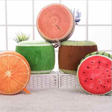 Aufblasbare Hocker Kreative Plüsch Spielzeug 3D Obst Aufblasbare Hocker Obst Hocker Kind Pad , 30*36 cm -