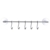 Axentia 282465 Hakenleiste Trondheim Aluminium -