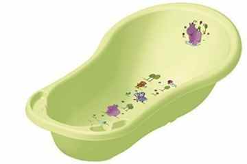 Baby Badewanne XXL mit Stöpsel Hippo limone grün 100 cm -