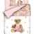 Baby Bettwäsche Renforce Teddy Mädchen in rosa 100×135 + 40×60 cm -