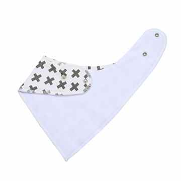 Baby Dreieckstuch Lätzchen Spucktuch 4er Pack für Jungen, Einstellbar Weiche Baumwolle Kerchief mit Druckknöpfen -