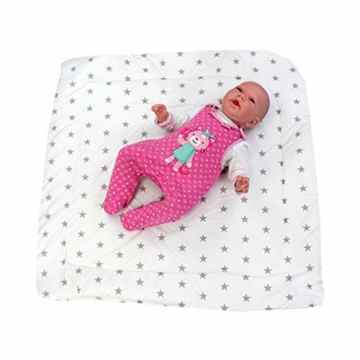 Baby Einschlagdecke Babydecke zum Einwickeln 100% Baumwolle Wickeldecke Warm Wattiert Wickelsack -