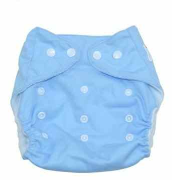 Baby Mehrweg Stoffwindel Windel Ueberhose Windelhose Hoeschenwindel verstellbar Blau -