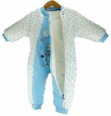 Baby Schlafanzug von MIS | Babyschlafsack Baby Overall Winterschlafsack Baby Schlafoverall Slumbersac Jumpsuit Pyjama Schlafstrampler Baby Strampler Junge & Mädchen Babykleidung Nachtwäsche Babymode -