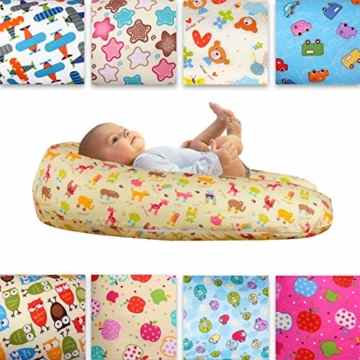 Baby Stillkissen 170 lang XL Seitenschläferkissen Lagerungskissen Schäfchen -