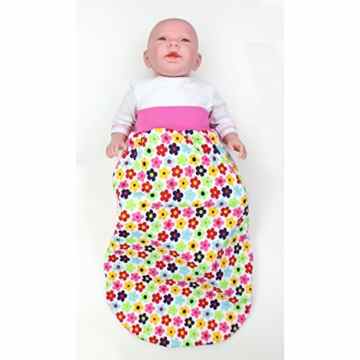Baby Strampelsack Jungen Schlafsack mit breitem Bund Mädchen Schlupfsack 100% Baumwolle Jersey -