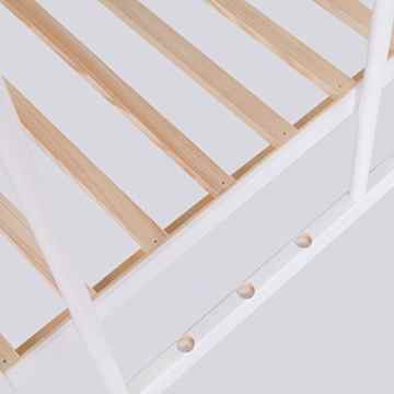 Baby- und Kinderbett Massivholz Julia in der Farbe Weiß 120 x 60 cm -