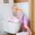 Babybadewanne (102cm) mit Stöpsel – Badewanne 102cm Badesitz Ständer WC-Sitz Töpfchen Hocker -