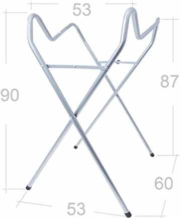 Babybadewanne (86cm) luxus mit Stöpsel 5 Teilig – Badewanne Badesitz Ständer Wickelunterlage -