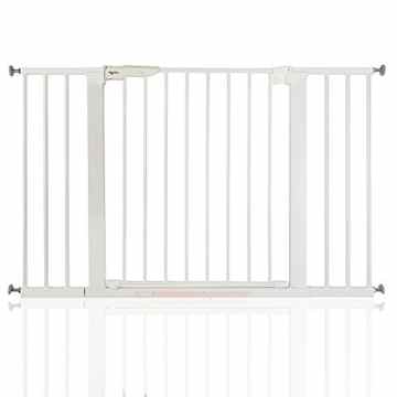 BabyDan Premier Wahre Druck Weiß Schutzgitter Treppengitter Türschutzgitter 112 – 119,3cm -
